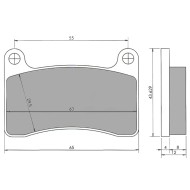 Bremsbelag Hinten Intrepid KF KZ R2K Kompatibel