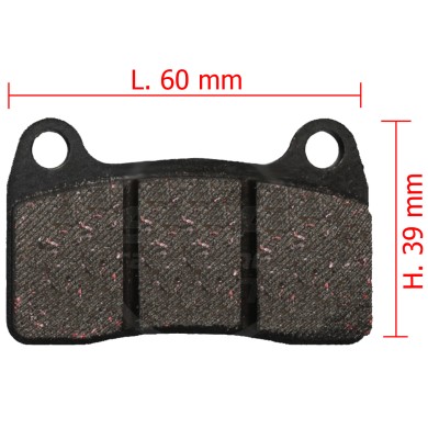 Bremsbelag Hinten GRUN IPK - Praga - Formula K - OK1 - RBS V2