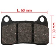 Plaquette Frein Arriere NOIR IPK - Praga - Formula K - OK1 - RBS V2