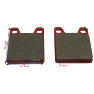 Plaquette Frein POSTERIEUR MAD CROC - KART REPUBLIC KR Compatible