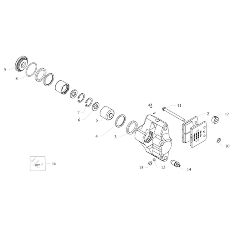 Pinza Anteriore KZ - RR-EVO-I25x2-H12 BirelArt NEW!! 007-B4-20