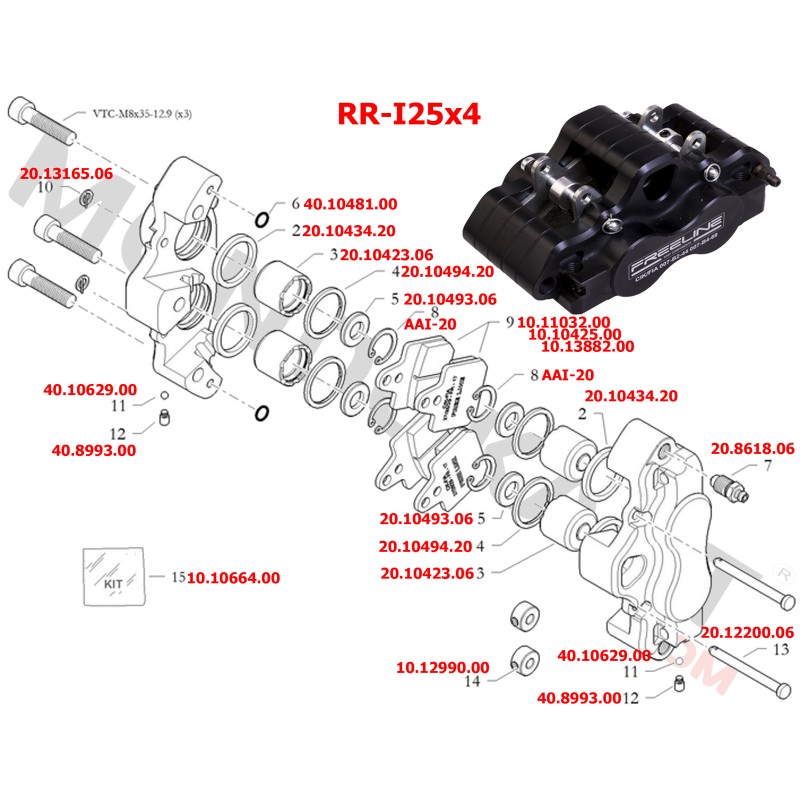 Guarnizione Sezione Quadra 25x3x3 EPDM BirelArt