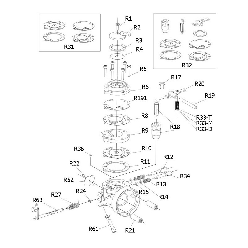 Carburateur Membrane Tryton B18 – NOUVEAU!