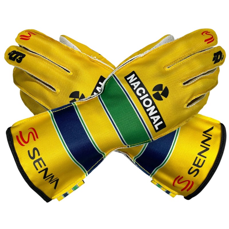 Gloves Kart SENNA - MINUS 273 - Yellow, mondokart, kart, kart