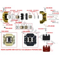 Pastiglia Freno Compatibile CRG V05 V09 V10 V11 V13 - POSTERIORE