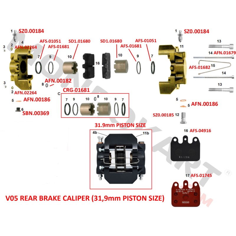 Gummiabdeckung Oring V05 V08 Hinten CRG