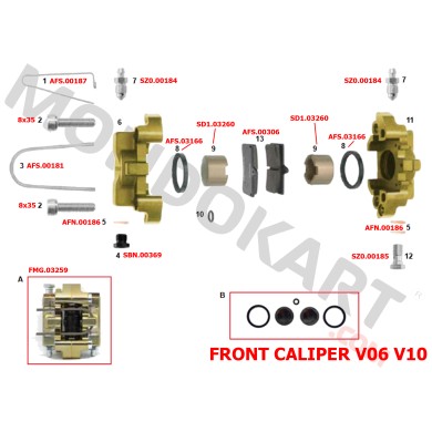 Brake pad V04 - V06 - Mini New Age Black Standard CRG