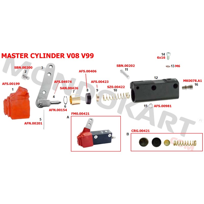 Reten Pinza / Bomba Freno V99 CRG D22