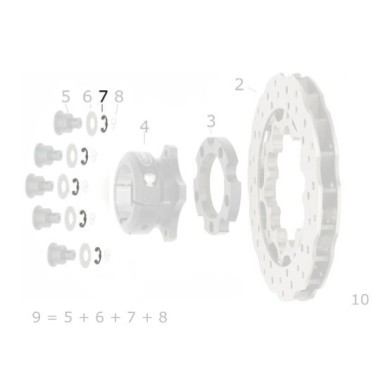 Seeger 8mm hintere Scheibenbremse vorne V05 V04 V09 V10 CRG