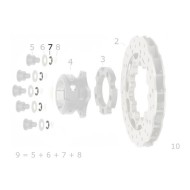 Clips disque frein 8 mm avant arrière V05 V04 V09 V10 CRG