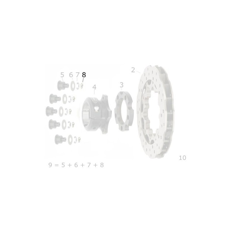 Elastic Pin D 10 Disc Brake CRG, mondokart, kart, kart store