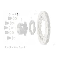 Elastische Pin D 10 Scheibenbremse CRG, MONDOKART, kart, go