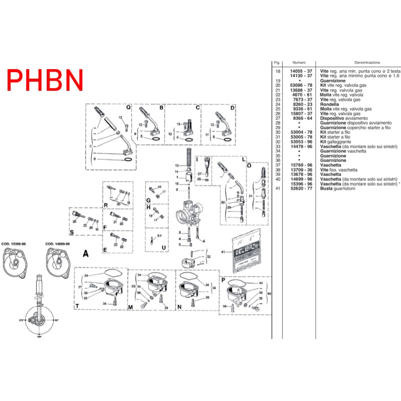 Stopper Nadel Dellorto PHVA PHBN