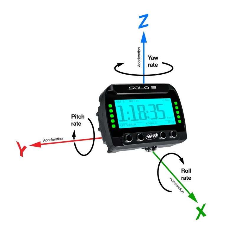 AIM SOLO 2 – GPS Laptimer Professionale, MONDOKART, kart, go