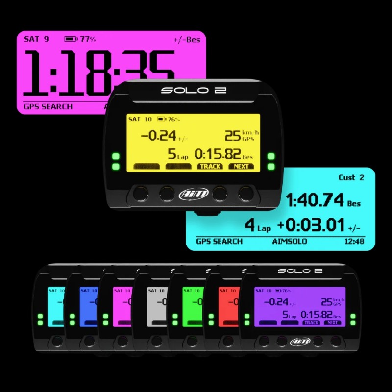 AIM Solo 2 – Laptimer Cronómetro GPS Profesional, MONDOKART