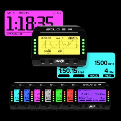 AIM Solo 2 - DL – GPS Laptimer with Data Logger, mondokart
