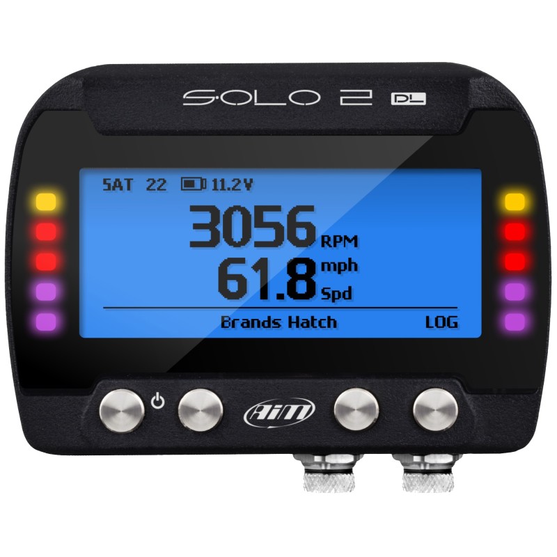 AIM Solo 2 - DL – GPS-Laptimer mit Data Logger, MONDOKART