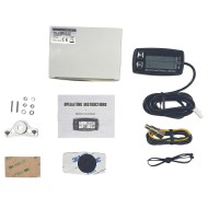 Water Temperature Probe - Tachometer RPM - Hours - with Steering Wheel Support!