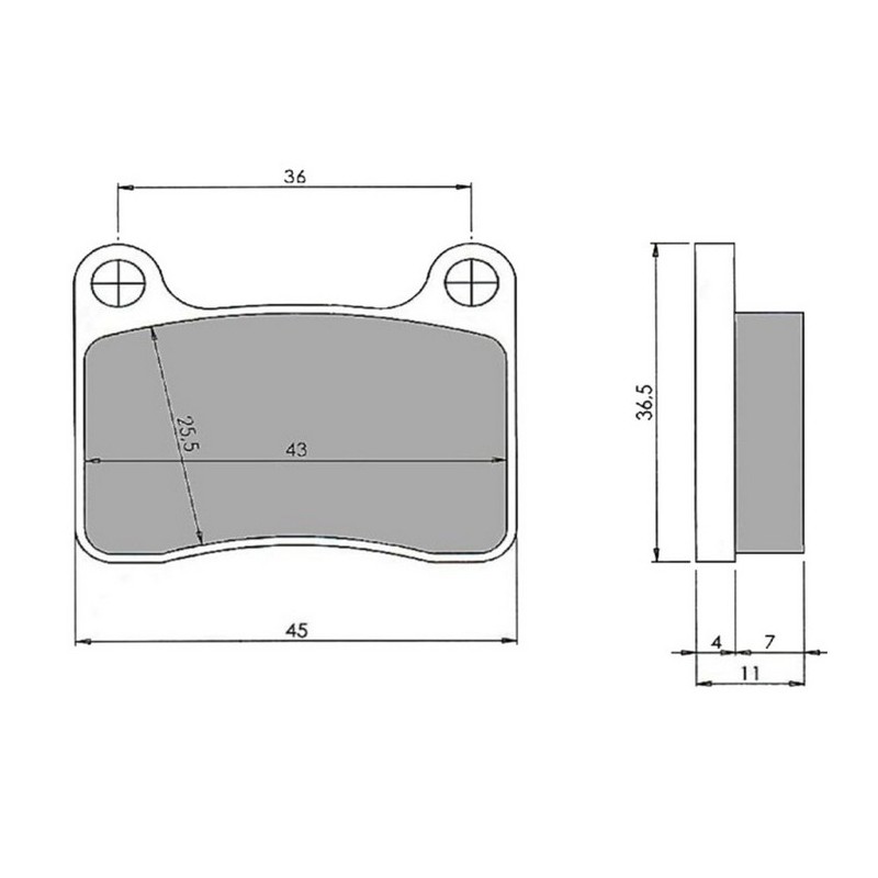 Plaquette Frein Avant – R8K KZ – Original INTREPID, MONDOKART