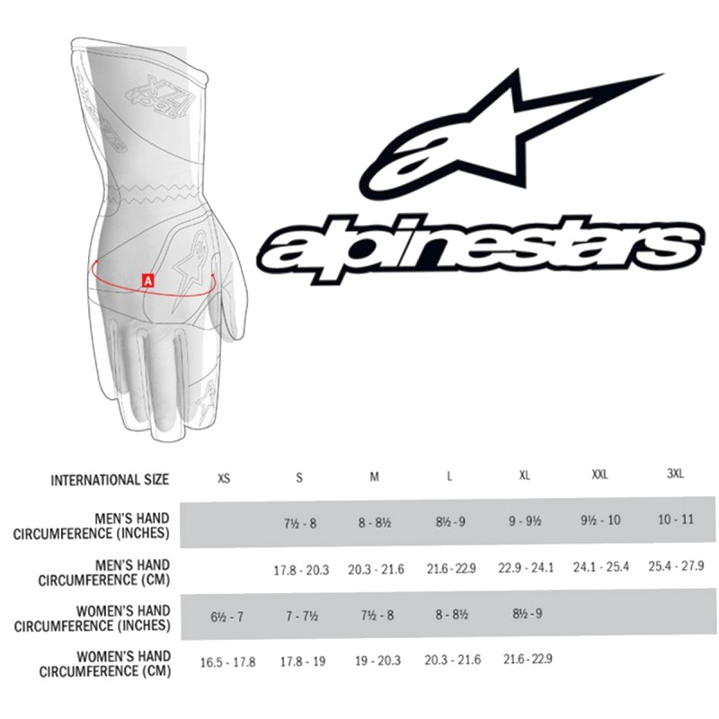 Guanti Alpinestars Tech 1-START V4 Auto Racing Ignifugo