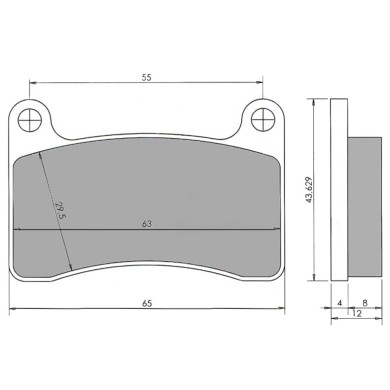 Rear Brake Pad Original – INTREPID – R4K / R4KZ, mondokart