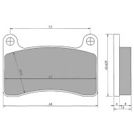 Rear Brake Pad Original – INTREPID – R4K / R4KZ, mondokart
