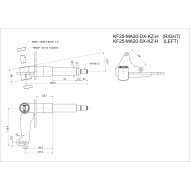 Fusèe 25/17mm (10mm) KZ RR - MA20, MONDOKART, kart, go kart