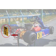 Vintage Table Yellow PLASTIC Rear Bumper, mondokart, kart, kart