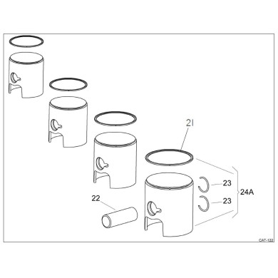 Pin Plug Piston 60cc MINI