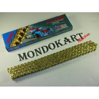 Catena CZ Chains 219 KF 125cc 60cc 100cc 50cc, MONDOKART, kart