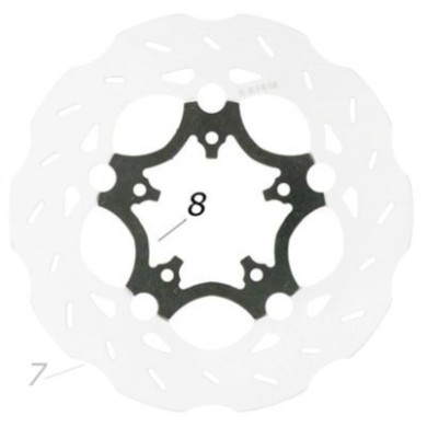 V04 rear disc brake flange CRG, mondokart, kart, kart store