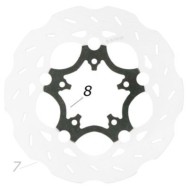 V04 rear disc brake flange CRG, mondokart, kart, kart store