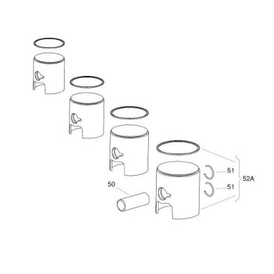 Kolbenbolzen Biconic 12 x 35 mm Iame Swift 60cc, MONDOKART