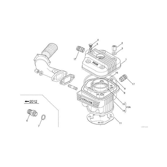 Hexagon Nut Cylinder Head Iame, mondokart, kart, kart store