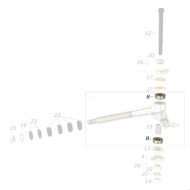Rodamiento Tornillo Mangueta M10 CRG, MONDOKART, kart, go kart