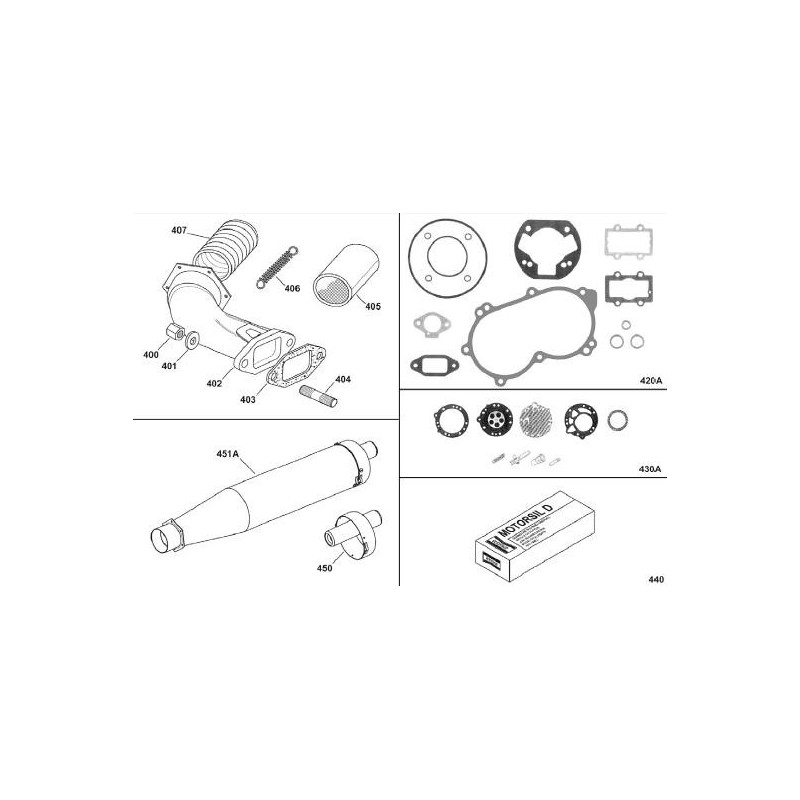 Colector Escape X30 Junior con reducción 29mm, MONDOKART, kart