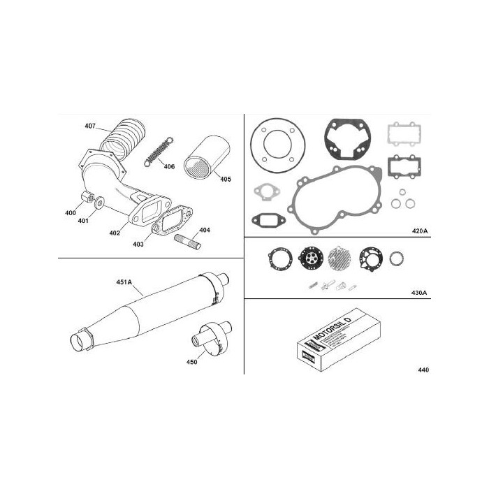 Kit Reparación Carburador HB27 2,3 IAME X30, MONDOKART, kart