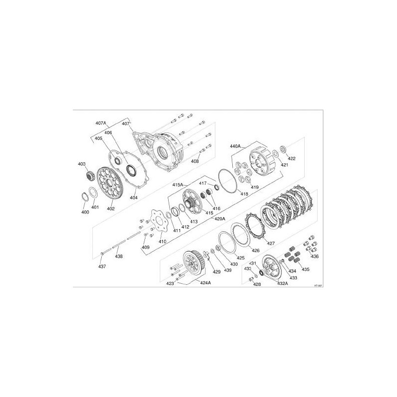 Hub complete damper Iame Screamer (1-2) KZ, mondokart, kart