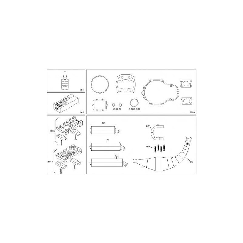 Kit Juntas Iame Screamer KZ, MONDOKART, kart, go kart, karting