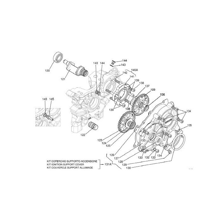 Supporto Cuscinetto contralbero Iame KF, MONDOKART, kart, go