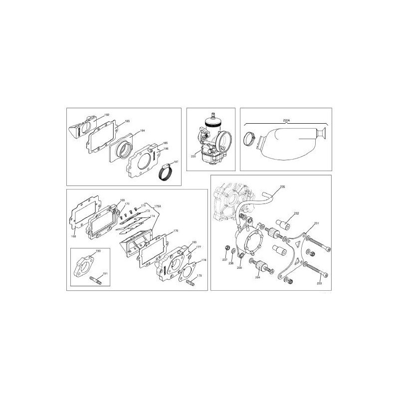 Guarnizione pacco lamellare Iame Reedster KF, MONDOKART, kart