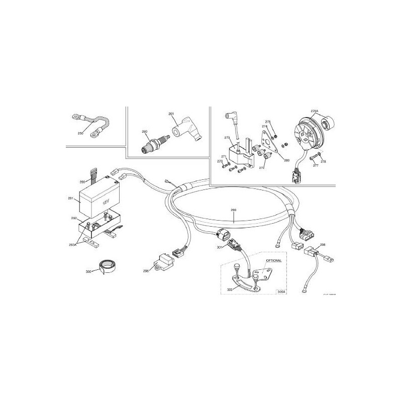 Plaque de support bobine Iame KF, MONDOKART, kart, go kart