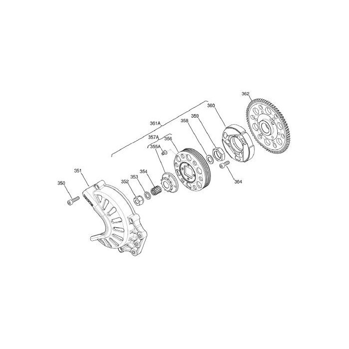 Clutch (lined hub) Iame, mondokart, kart, kart store, karting