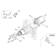 Support Renvoi demarreur plastique IAME KF Reedster, MONDOKART