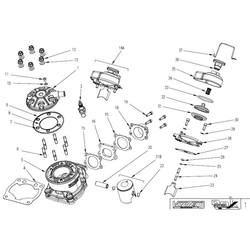 Arandela Cobre 6X10X1.5 Vortex, MONDOKART, kart, go kart