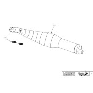 Spring exhaust 100mm Vortex Rok - Super Rok - Rok GP - Junior
