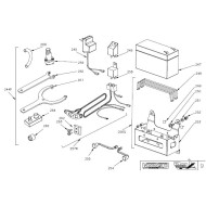 Supporto batteria completo Vortex Minirok, MONDOKART, kart, go