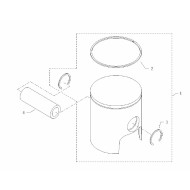 Axe de Piston Easykart 60cc EKL, MONDOKART, kart, go kart