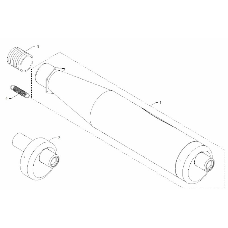Flexible D. x 32mm L. 70mm BMB 60cc Easykart EKL, MONDOKART
