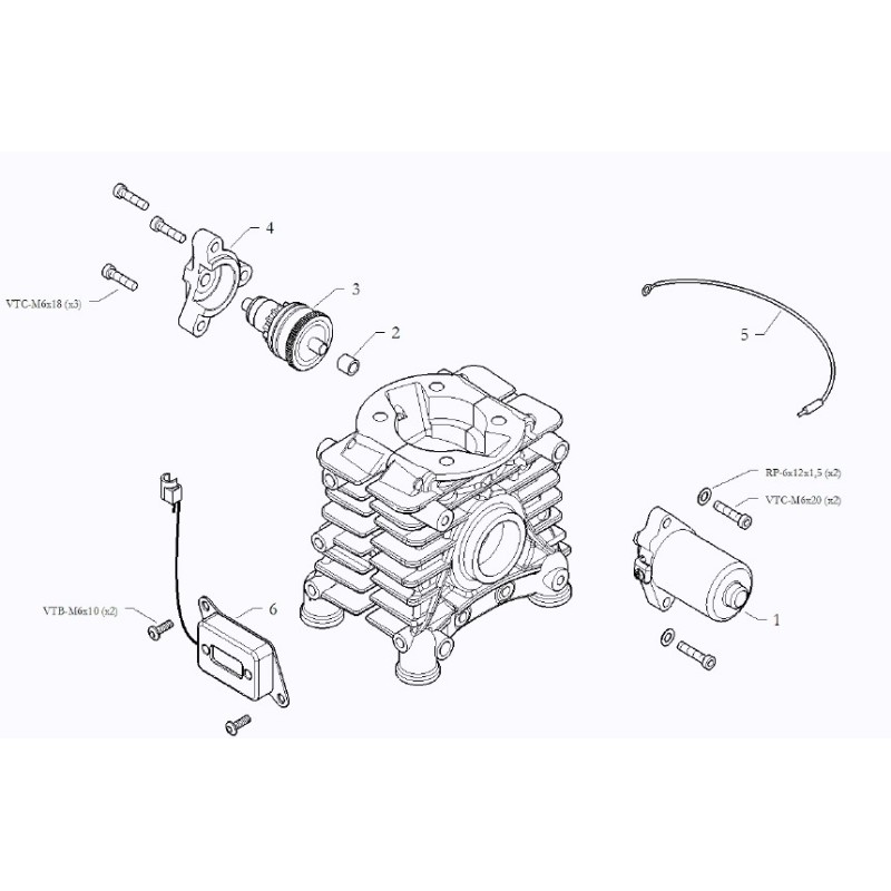 Startergetriebe EKL (Kettenrad ZIP) BMB Easykart 60cc